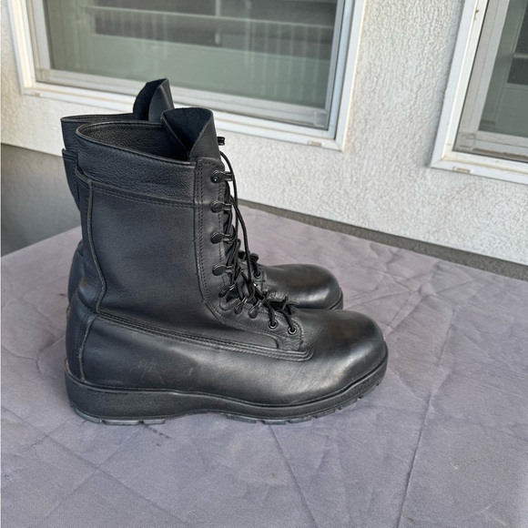Black Leather Men's Boots size 13 - Picture 1 of 9